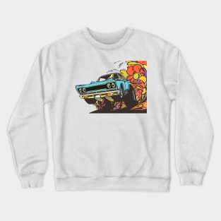 Muscle Car Drag Crewneck Sweatshirt